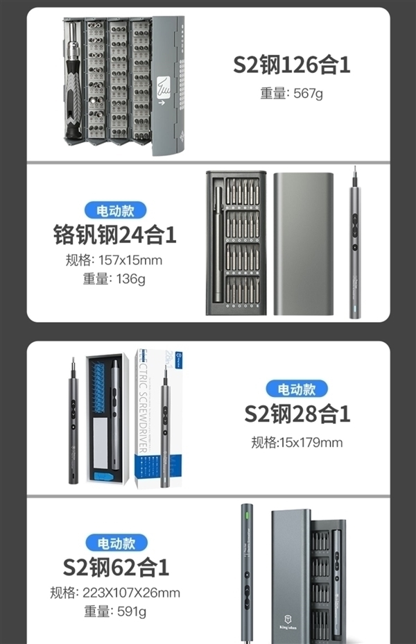 日常维修嘎嘎好用！友福工具32合一螺丝刀套装4.36元新低