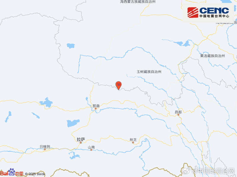 青海玉树州杂多县发生4.6级地震 震源深度10千米