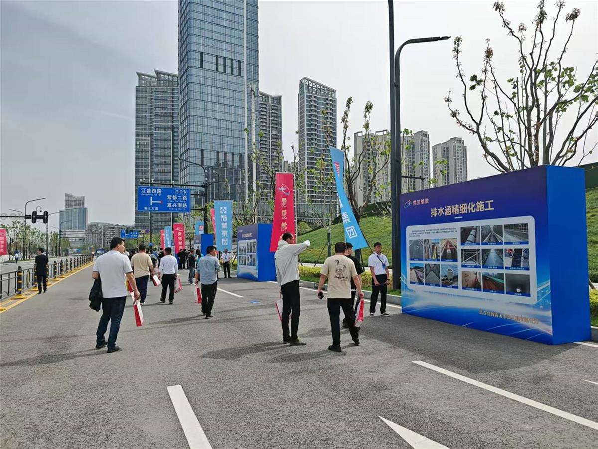 武汉白沙洲南北向将新增一条景观大道，长江右岸大道南段质量观摩会亮点纷呈