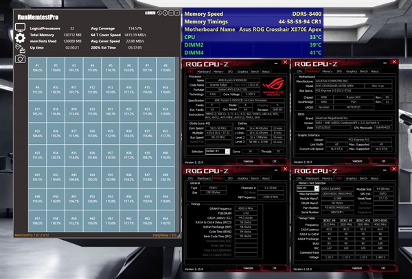 首次！芝奇展示128GB DDR5-8400 CL44豪华内存
