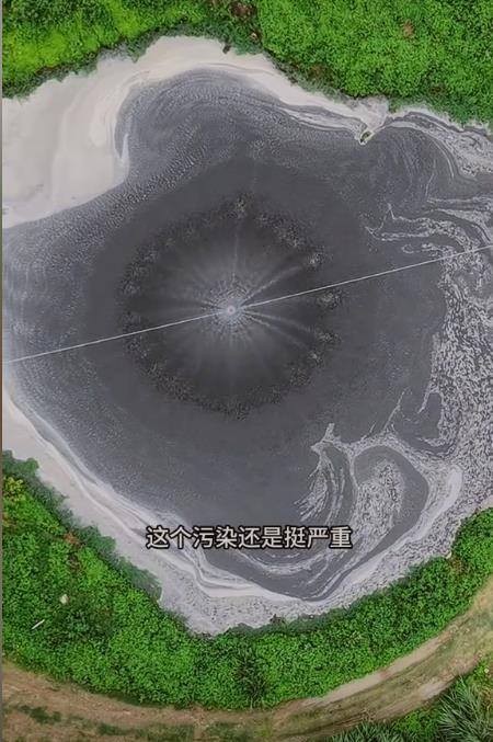 广西来宾一山中水塘呈酱油色有臭味？生态环境局回应