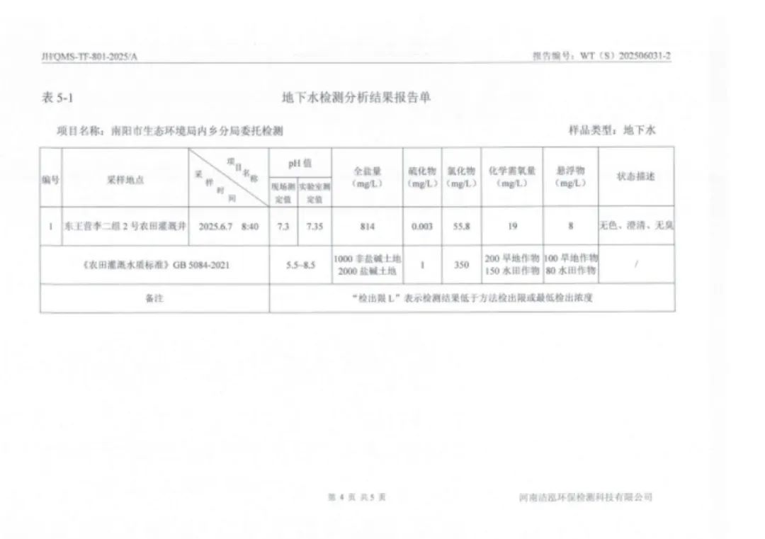 河南内乡通报“井水浇地后庄稼发黄枯死”：涉事井已封闭，受损地块用其他水源进行灌溉淋洗
