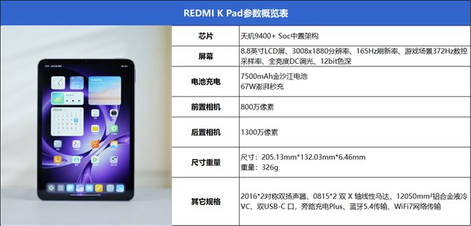 小屏党的梦中情机！REDMI K Pad评测：8.8英寸高刷屏+天玑9400+ 同档无敌